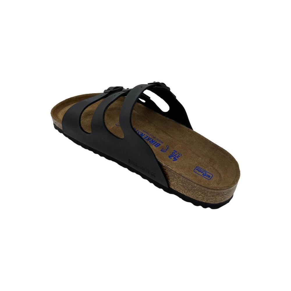 Birkenstock Women's Florida Soft Footbed Slide Sandal Black - Wide - Picture 3 of 3